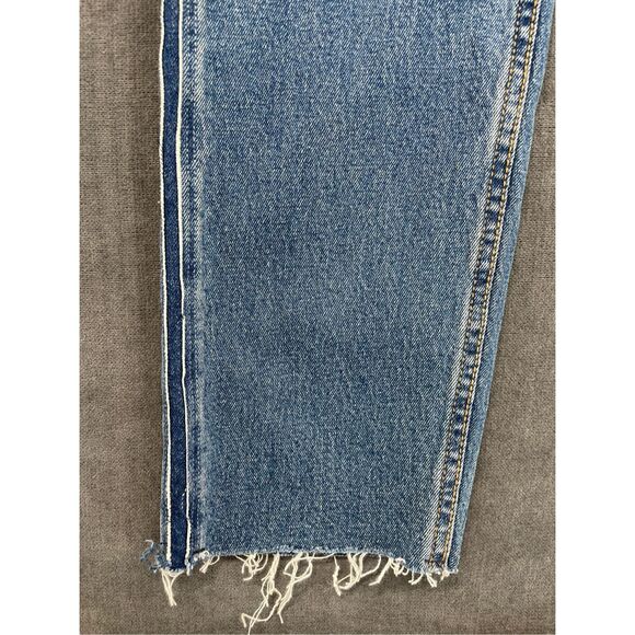 Levis 510 Skinny Jeans Men 30x32 Light Wash Distressed Raw Hem Side Seam Y2K - Picture 3 of 10